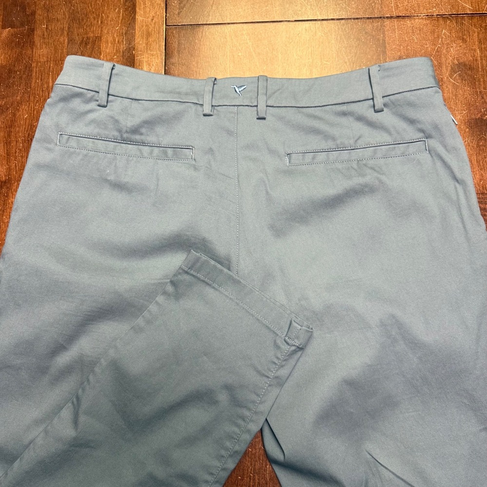 Birddogs Chino Pants Men 36x30 Steel Blue Lined Stretch Performance Golf Trouser